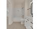 Elegant bathroom featuring a marble vanity and shower at 1003 S Ridge Ave, Kannapolis, NC 28083
