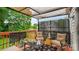 Inviting outdoor deck featuring comfortable seating and stylish decor, perfect for relaxing and entertaining at 10306 Madison Park Dr, Charlotte, NC 28269
