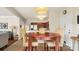 Cozy dining area with charming light fixture and seating at 10306 Madison Park Dr, Charlotte, NC 28269