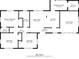 Detailed floor plan layout showcasing bedrooms, bathrooms, kitchen, and living areas in 1056 square feet at 1401 Hillwood Ct, Charlotte, NC 28210