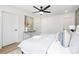 Bright bedroom with a comfortable bed, modern ceiling fan, and fresh, neutral decor with ample space at 1490 White Hall Pl, Gastonia, NC 28056