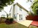 Exterior view of a home with a small fenced-in yard and patio at 1519 Briar Creek Rd # B, Charlotte, NC 28205