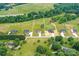 Aerial shot of new construction home showcasing the expansive lot and surrounding neighborhood at 181 Lone Pine Rd, Statesville, NC 28625