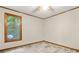 Simple bedroom has neutral walls, new carpet, and a window at 1983 Burkin Rd, McConnells, SC 29726