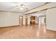 The open floor plan includes hardwood flooring and views of the kitchen at 1983 Burkin Rd, McConnells, SC 29726
