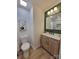 Stylish bathroom features a modern vanity and contemporary finishes at 2070 Stirewalt Rd, China Grove, NC 28023