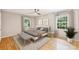 Relaxing bedroom with natural light, hardwood floors, and comfortable neutral decor at 2301 Seth Thomas Rd, Charlotte, NC 28210