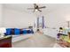 Bright bedroom features large window, ceiling fan, neutral paint and plenty of space for furniture at 2317 Trollinger Dr, Catawba, NC 28609