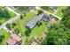 Overhead view of a home with a spacious backyard, garden, playground, and convenient parking at 309 Ogden Dr, Gastonia, NC 28056