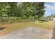 Large fenced-in backyard with a trampoline and ample space for various outdoor activities and gardening at 309 Ogden Dr, Gastonia, NC 28056