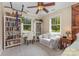 Large main bedroom with natural light, custom bookshelves, and neutral decor at 309 Ogden Dr, Gastonia, NC 28056
