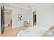 Bedroom featuring an accent chair, stylish decor, and comfortable seating area at 309 Sain Rd, Statesville, NC 28625