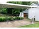 Cozy patio area with an awning for shade, a small bistro set, and room for potted plants, ideal for relaxing outdoors at 441 Jackson St, Rock Hill, SC 29730