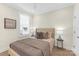Cozy bedroom with a plush bed and neutral decor at 5060 Harrowsmith Ln, Charlotte, NC 28204