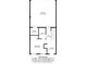 First floor plan featuring a garage, bedroom, bath and a foyer at 5060 Harrowsmith Ln, Charlotte, NC 28204