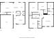 Detailed two-story floor plan showcasing the layout of the house, including rooms, closets and bathrooms at 5311 Oakdale Ridge Rd, Charlotte, NC 28216