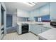 Eat-in kitchen features countertops, appliances, and tile floors at 6900 Ridge Lane Rd, Charlotte, NC 28262