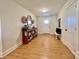 Spacious foyer with decorative accents and bench seating at 7133 Church Rd, Taylorsville, NC 28681