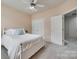Bedroom featuring a ceiling fan and closet at 727 Torrey Pines Ln, Fort Mill, SC 29715