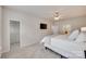 Spacious main bedroom featuring a walk-in closet, en-suite bathroom, and a mounted TV at 727 Torrey Pines Ln, Fort Mill, SC 29715