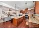 Modern kitchen with stainless steel appliances, granite countertops, and a center island at 1126 Roderick Dr, Fort Mill, SC 29708