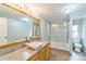Clean bathroom with modern sink, tiled shower and new fixtures for modern comfort at 1245 Forest Ridge Rd, Bessemer City, NC 28016