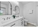 Well-lit bathroom features a double vanity with modern fixtures and ample storage, exuding contemporary style at 1377 Beagle Run, Salisbury, NC 28146