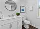 Stylish bathroom featuring a modern vanity, sleek fixtures, and a contemporary design for a spa-like experience at 1377 Beagle Run, Salisbury, NC 28146