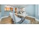 Bright dining room featuring hardwood floors, recessed lighting and an open layout at 2021 Charlotte Dr, Charlotte, NC 28203
