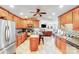 Modern kitchen featuring stainless steel appliances, granite countertops, and a functional island at 211 Drive Inn Rd, Locust, NC 28097