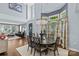 Elegant dining room with hardwood floors, a chandelier, and large windows at 224 Wendover Heights Cir, Charlotte, NC 28211