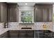 Well-lit kitchen features granite countertops, stainless steel appliances, undermount sink, and window at 224 Wendover Heights Cir, Charlotte, NC 28211