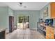 An open dining area with neutral colors, featuring a large sliding glass door to the home's yard at 4502 Magnolia Ridge Dr, Waxhaw, NC 28173