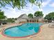 Inviting community pool with lounge chairs at 5306 Prosperity View Dr, Charlotte, NC 28269