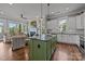 Beautiful kitchen with a central island, stainless steel appliances, and hardwood floors at 536 Spring Landing Dr, Rock Hill, SC 29730