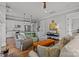 Spacious living room with hardwood floors, open to kitchen featuring comfortable seating and stylish decor at 536 Spring Landing Dr, Rock Hill, SC 29730