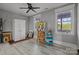 Bright studio features an art easel and two large windows, with neutral flooring at 536 Spring Landing Dr, Rock Hill, SC 29730