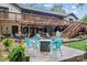Outdoor patio with fire pit and outdoor furniture, perfect for gatherings and relaxing at home at 625 S Magnolia St, Mooresville, NC 28115