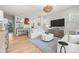Open-concept living area integrating a modern kitchen, dining space, and comfortable seating arrangements at 790 Herrons Ferry Rd, Rock Hill, SC 29730