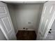 Small unfinished laundry room with tile floor and washer hookups at 801 Calhoun St, Lancaster, SC 29720