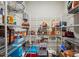 Spacious pantry with wire shelving, stocked with a variety of food items at 9511 Spurwig Ct, Charlotte, NC 28278