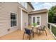 Back deck with dining set at 10198 Tintinhull Dr, Fort Mill, SC 29707