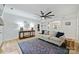 Inviting living room featuring a console table with lamps and a decorative area rug at 1119 Thornsby Ln, Matthews, NC 28105