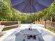 Backyard pool and deck area with surrounding lush greenery at 157 Old Hearth Rd, Clover, SC 29710