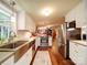 Modern kitchen featuring stainless steel appliances and plenty of counter space with views into the Gathering room at 157 Old Hearth Rd, Clover, SC 29710