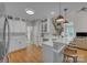 Stylish kitchen with counter seating, stainless appliances and ample cabinet space, perfect for entertaining at 1747 30Th Avenue Ne Dr, Hickory, NC 28601