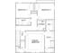 Second-floor floor plan highlighting bedrooms, bathrooms, laundry, and walk-in closets at 2047 Sadler Woods Ln, Charlotte, NC 28214