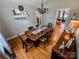 Elegant dining room with hardwood floors, chandelier, and decorative accents at 3273 16Th Ne St, Hickory, NC 28601