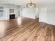 Spacious living room with fireplace and beautiful hardwood flooring at 3436 Ibis Ln, Fort Mill, SC 29707