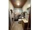 Compact bathroom featuring a cow shower curtain and modern fixtures, optimizing space with a unique design at 850 And 830 E Nc 152 E Hwy, China Grove, NC 28023
